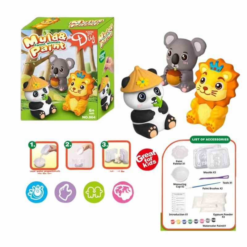 KREATIVNI SET-NAPRAVI I OBOJI ŽIVOTINJU OD GIPSA 11/62003 MIL